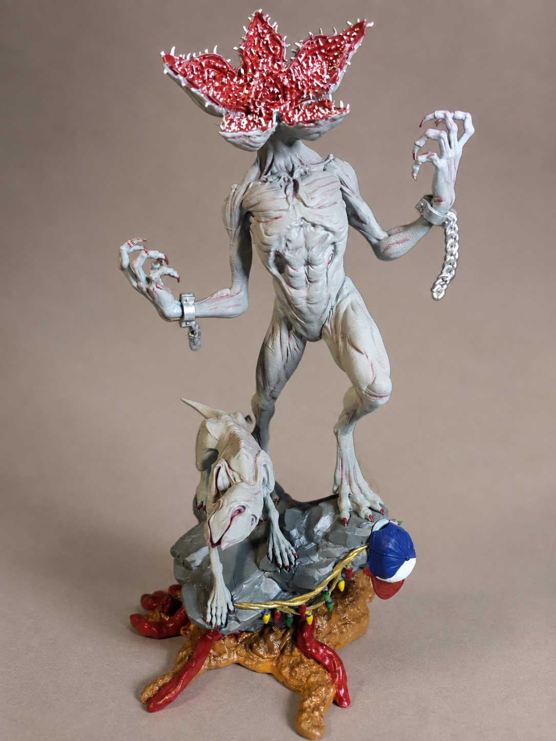 Figura artesanal de Demogorgon creada por Gretos3D